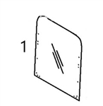 #1B UPPER FRONT WINDOW - BOHM51.1B