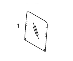 #1 UPPER FRONT WINDOW - BOHM53.1