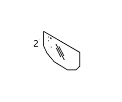 #2 LOWER FRONT WINDSHIELD - BOHM53.2