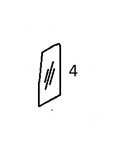 KHN15380 DOOR UPPER REAR SLIDING GLASS - CSHM36.4