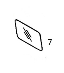 #7 BACK GLASS - CSHM37.7