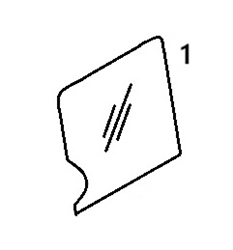 #1 UPPER FRONT WINDOW - CTHM22.1