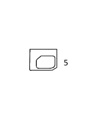 #5 LOWER DOOR GLASS - CTHM23.5