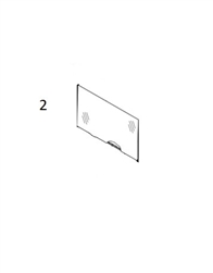 156-6473 LOWER FRONT WINDSHIELD - CTHM24.2