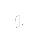 #4 REAR DOOR SLIDING WINDOW - CTHM25.4