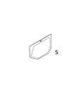 #5 LOWER DOOR GLASS - CTHM25.5