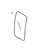 342-3573 ONE PIECE FRONT WINDSHIELD - CTHM26.1A