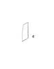 #4 REAR DOOR SLIDING WINDOW - CTHM27.4