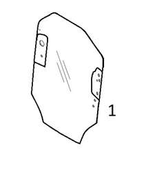 #1B FRONT WINDSHIELD - CTHM45.1B