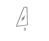 #3 LEFT FRONT QUARTER GLASS - CTHM55.3
