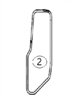 8G-6250 LEFT DOOR GLASS - CTHM93.2