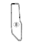 8G-6250 RIGHT DOOR GLASS - CTHM93.8