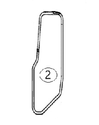 6T-7212 LEFT DOOR GLASS - CTHM94.2