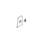 4664389 DOOR UPPER REAR SLIDING GLASS - HTHM10.4