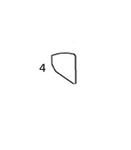 #4 LOWER DOOR WINDOW - HTHM14.4