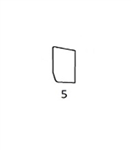 #5 QUARTER GLASS BEHIND DOOR FRONT HALF - HTHM14.5