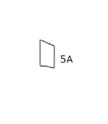 #5A QUARTER GLASS BEHIND DOOR - HTHM14.5A