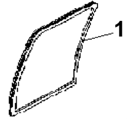AT480124 Front Windshield - ZX or Zaxis Dash 1 / Dash 2 Series - HTHM2.1A