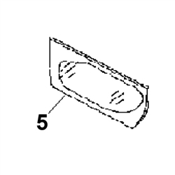 4602566 Lower Door Glass - ZX or Zaxis Dash 1 / Dash 2 Series - HTHM2.5