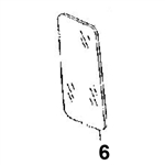 # 6. Left Side Quarter Glass - EX Dash 2 / Dash 3 Series - HTHM4.6