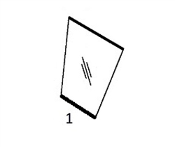 62J9341116 FRONT CENTER WINDOW - HTHM49.1