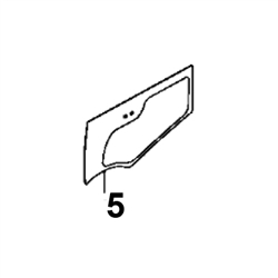 4651658 LOWER DOOR GLASS - HTHM6.5