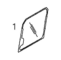 FYD00015045 UPPER FRONT WINDSHIELD - HTHM86.1