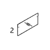 FYD00015046 LOWER FRONT WINDOW - HTHM86.2