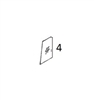 4664389 DOOR UPPER REAR SLIDING GLASS - JDHM10.4