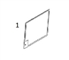 #1B FRONT WINDSHIELD - JDHM11.1B