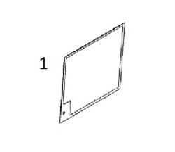 #1B FRONT WINDSHIELD - JDHM11.1B