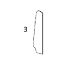 #3 DOOR UPPER FRONT WINDOW - JDHM11.3