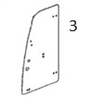 #3 LEFT DOOR GLASS - JDHM15.3