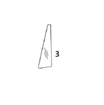T230095 LEFT FRONT QUARTER GLASS - JDHM21.3