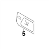 4457176 LOWER DOOR GLASS - JDHM3.5