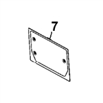 4457180 BACK GLASS  - JDHM3.7