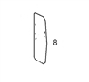T205160 RIGHT SIDE DOOR GLASS - JDHM32.8