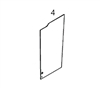 #4 LEFT SIDE DOOR GLASS - JDHM42.4
