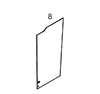 #8 RIGHT SIDE DOOR GLASS - JDHM42.8