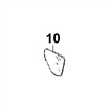 TH108654 LOWER BOOM SIDE GLASS  - JDHM5.10
