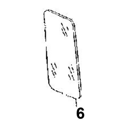 TH108657 LEFT SIDE QUARTER GLASS - JDHM5.6