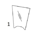 T394678 FRONT WINDSHIELD - JDHM67.1