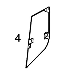 LW93030793 RIGHT SIDE DOOR GLASS - JDHM76.4