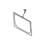 4664385 BACK GLASS - JDHM8.7
