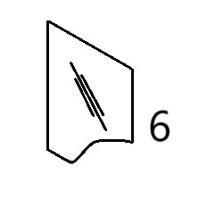 FYD00015050 LEFT SIDE QUARTER GLASS - JDHM86.6