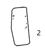 T255707 LEFT SIDE DOOR GLASS - JDHM87.2
