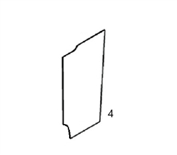 #4 LEFT SIDE DOOR GLASS - JDHM90.4