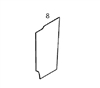 #8 RIGHT SIDE DOOR GLASS - JDHM90.8
