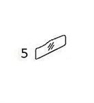 #5 LOWER DOOR GLASS - KMHM16.5