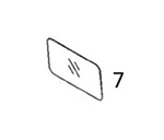 #7 BACK GLASS - KMHM19.7